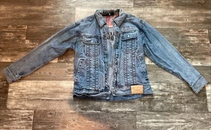 Chaqueta vaquera azul Harley Davidson Motercycles talla mediana ¡CON ÁGUILA EN LA ESPALDA! - Imagen 1 de 17