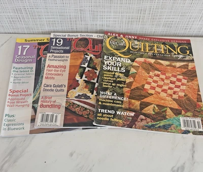 Vintage Quilting Magazines 2007 Lot of 3 The Quilter Magazines & McCalls - Image 1 of 3