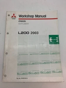 Mitsubishi Workshop Manual Chassis Supplement L200 - Picture 1 of 3