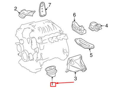 New MERCEDES-BENZ E-CLASS W212 Front Engine Mount A212240071764 NO DUTY TO 🇺🇸 - Image 1 of 4
