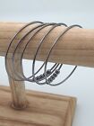 Stacking Set of Gunmetal Bangle Bracelets