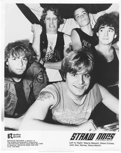 Hardcore Punk Metal STRAW DOGS B&W 8x10 Publicity PHOTO - Picture 1 of 1