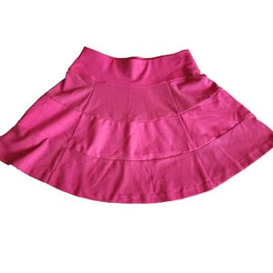 Elle Skirt Women's Large Pink Banded Ribbed Knit Midi Length Knee Length Pull On - Picture 1 of 11