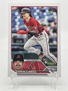 2023 Topps CORBIN CARROLL variazione immagine SSP Rookie oversize RC Diamondbacks - Foto 1 di 10