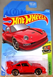 2021 Hot Wheels #174 HW Exotics 1/10 PORSCHE 993 GT2 Red w/Black 5 Sp Gold Rims - Picture 1 of 5