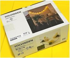 Ikea Solvinden Led String 12 Lights Outdoor Solar Powered Mini Lantern Beige New