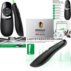 USB-C-Presenter mit Touchscreen und grünem Lichtpointer - Bild 1 von 8
