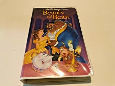 Beauty and the Beast Walt Disney Black Diamond Classic VHS 1325 Clamshell Case - Image 1 of 2