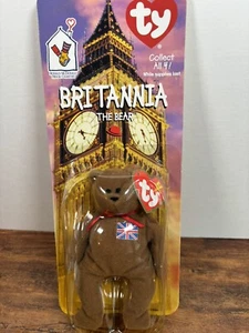 Britannia The Bear McDonalds Ty Beanie Baby with Rare Errors 1993, “Oakbrook” - Picture 1 of 10