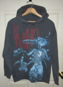 VINTAGE KORN THE COMING UNDONE BLUE CROW HOODIE SWEATSHIRT SMALL - Bild 1 von 3