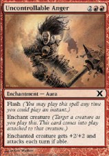 UNCONTROLLABLE ANGER FOIL 10th Edition MTG Magic the Gathering Cards DJMagic