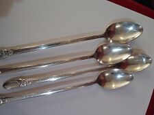 Rogers 1847 FIRST LOVE Silverplate 4 Iced Tea Spoons