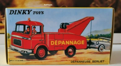 DINKY TOYS 589 Ed. Atlas  Dépanneuse BERLIET avec treuil et palan 1/43 TBE/BO - Photo 1/4