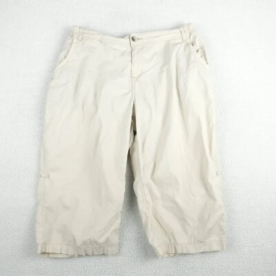Woolrich Burmuda Shorts Womens 12 Off White Classic Outdoor Elastic Waist - Image 1 of 4