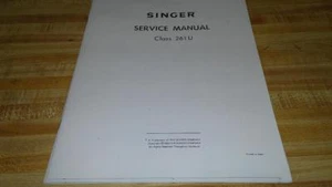 Manual de servicio de máquina de coser Singer 261U - Imagen 1 de 3