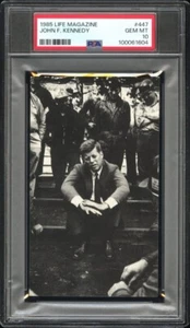 Raro JFK John Kennedy PSA 10 1/1 Memorabilia VIDA Foto Imagen Exposición Tarjeta GEMA - Imagen 1 de 3