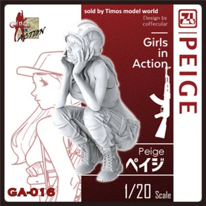 ZLPLA Figura de Resina 1/20 Genuina Peige Niñas en Acción Conjunto Modelo Kit GA-016 - Imagen 1 de 11