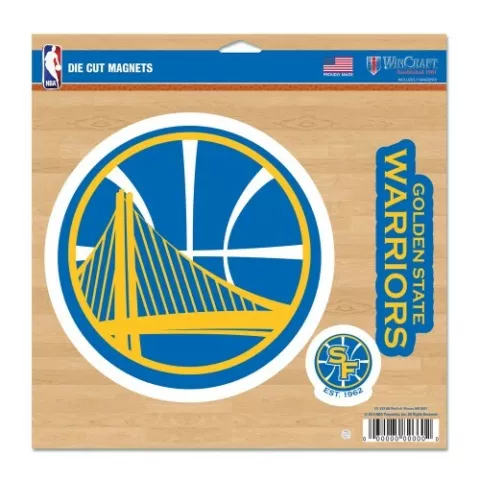 GOLDEN STATE WARRIORS 3 PACK OF DIE-CUT VINYL MAGNETS 11"X11" WEATHER RESISTANT Cover