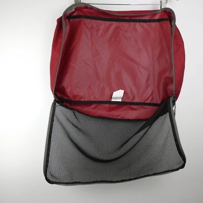 LL Bean Traveler Cubo de Embalaje Granate Negro Malla Cremallera Grande Bolsa de Nylon Foto 1 de 4