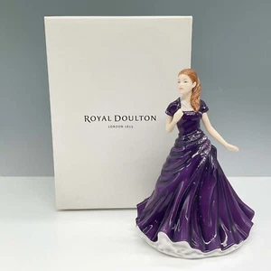 Figura Royal Doulton Lisa HN5600 con caja - Vestido púrpura, Inglaterra, 7" de alto - Imagen 1 de 4
