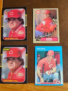PETE ROSE - **Menge 4 alle verschieden** - Rottöne - (alle NRMT - NEUWERTIG) - Bild 1 von 1