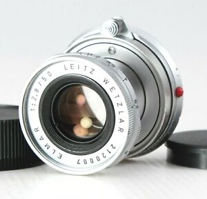 【N.MINT】 Leica Leitz Wetzlar Elmar 50mm f/2.8 Chrome Lens for M mount from JAPAN