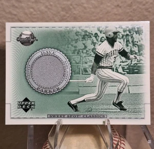 2002 Upper Deck Sweet Spot #J-DP Dave Parker - Game Used Jersey PIRATES HOF - Picture 1 of 2