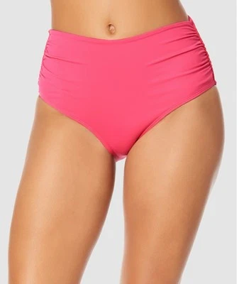 Parte inferior de bikini Anne Cole cintura alta - rosa brillante, mediano, precio de venta sugerido por el fabricante 56 USD, NUEVO SIN ETIQUETAS Foto 1 de 4