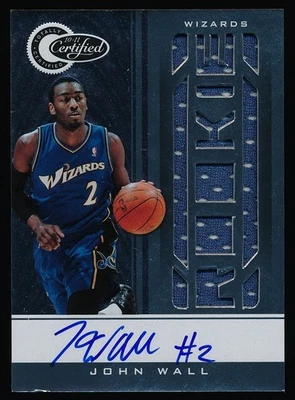 2010-11 Totally Certified John Wall #151 Rookie Auto Autograph Jersey Patch /599 - Image 1 of 2