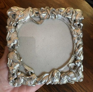 Arthur Court Hase Kaninchen Bild Foto Zinn Metall signiert Rahmen 1995 Vintage - Bild 1 von 24