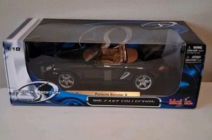 RARO NUEVO Maisto Porsche Boxster S Negro 1/18 Diecast Model Car - Imagen 1 de 10