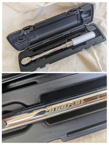 Snap On 1/4 Inch Click Type Fixed 40-200 In lb Torque Wrench QD1R200A Case - Picture 1 of 12