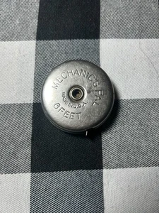 Cinta métrica vintage Mechanic's Pal 6 pies hecha en EE. UU. herramienta de regla antigua de metal - Imagen 1 de 9