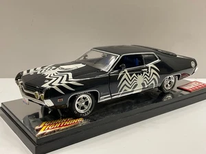 JOHNNY LIGHTNING 1:24 SCALE SPIDER-MAN 1970 FORD TORINO COBRA - NICE EXAMPLE! - Picture 1 of 16