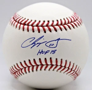 Chipper Jones Signed Rawlings OMLB Baseball "HOF 18" - Fanatics - Picture 1 of 2
