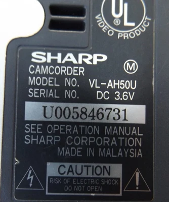Sharp Viewcam VL-AH50U Hi-8 Analog Camcorder (Untested) W /BATTERY AS IS PARTS R - Image 1 of 4
