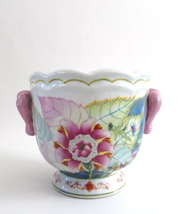 Tabakblatt Pink Floral Cache Blumentopf - Bild 1 von 8