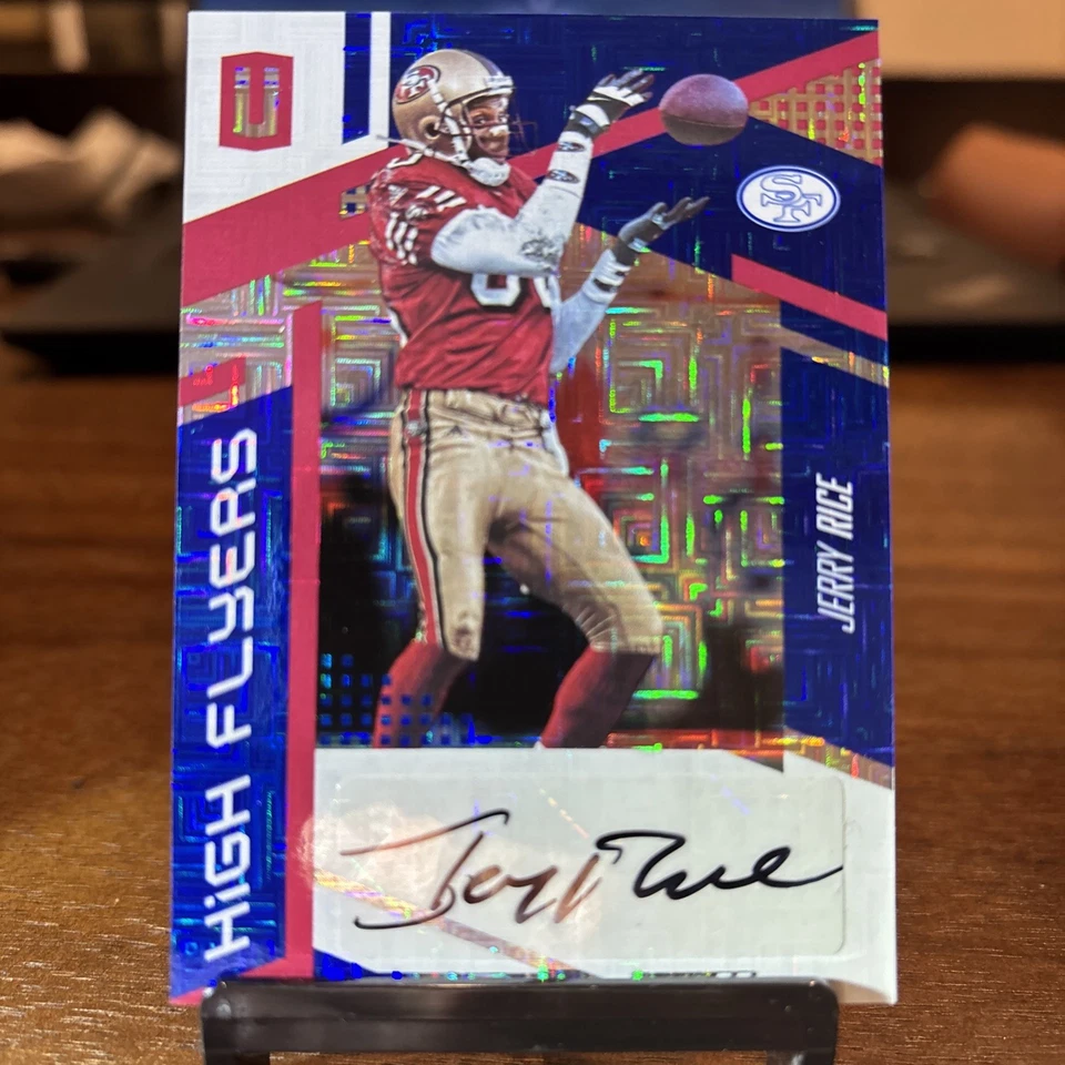2017 Panini Unparalleled - High Flyers Jerry Rice Auto /10 - Image 1 of 3