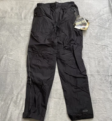 Pantalones deportivos Road Runner RRS medianos para hombre nuevos con etiquetas forrados de malla 100 % nailon negro lluvia Foto 1 de 4
