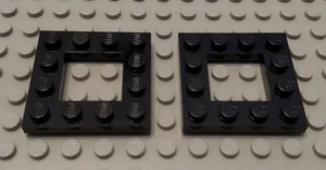 Nuevo LEGO Lote de 2 Piezas Placa Central Abierta 4x4 Negro - Imagen 1 de 1