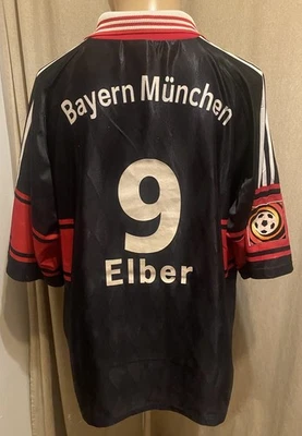 FC Bayern München Original Adidas Trikot 1997-1999 "OPEL" + Nr.9 Elber Gr.XL - Bild 1 von 4