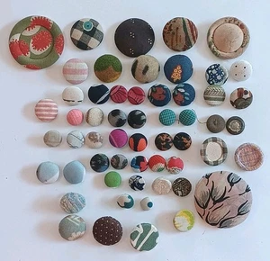 56 Vintage/Antique Clothing Fabric Patterns Sewing Buttons Metal, Cloth Shanks - Picture 1 of 18