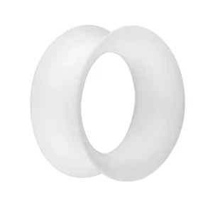 Treuheld® - Flesh Tunnel - Silikon - Weiß - Dünn - 16 Größen (2942) - Bild 1 von 51