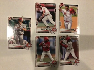 Jay Allen RC 1st Matheu Nelson +3more Reds Team Set 2021 Bowman Draft Base Paper - Bild 1 von 1