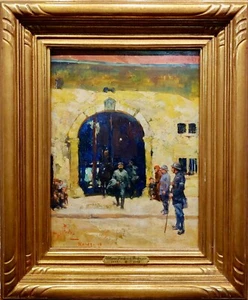 William Frederick Foster -WW1 French Officers Military headquarters-Oil painting - Picture 1 of 10