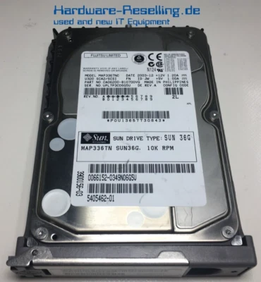 Fujitsu Sole 36GB SCSI U320 3,5 Zoll 10K MAP3367NC 5405462-01 CA06200-B10700VR - Immagine 1 di 3