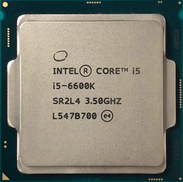 Intel Core i5-6600K LGA1151 3.50GHz 4C/4T 6MB 91W CPU Processor - Image 1 of 1