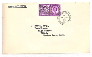 GB QEII FDC 1963 Paris Postal Conference Centenary Weston Super Mare Som N157 - Picture 1 of 6