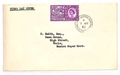 GB QEII FDC 1963 Paris Postal Conference Centenary Weston Super Mare Som N157 - Image 1 of 4