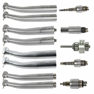 Dental Fiber Optic LED Handpiece Turbina Fit KAV NSK Sirona 6H Quick Coupling - Picture 1 of 14